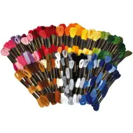 PlayBox: Set di fili da ricamo da 100 pezzi con 42 colori