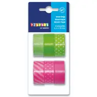 PlayBox: Set di nastri adesivi decorativi verde e rosa, 6 pezzi