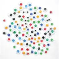 PlayBox: Set di occhi decorativi colorati da 300 pezzi in due dimensioni
