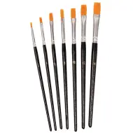 PlayBox: Set di pennelli a testa piatta 7 pezzi
