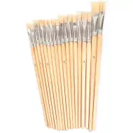 PlayBox: Set di pennelli piatti in setole di cinghiale, 18 pezzi