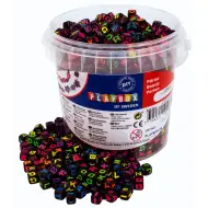 PlayBox: Set di perline con lettere al neon nere, 1250 pezzi