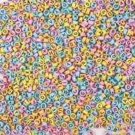 PlayBox: Set di perline con lettere in colori pastello, 750 pezzi