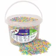 PlayBox: Set di perline da stirare MIDI pastello da 5 mm in secchio, confezione da 20.000 pezzi