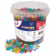 PlayBox: Set di perline in plastica colorate e trasparenti da 2200 pezzi