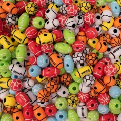 PlayBox: Set di perline infilabili a tema sport con palline, 150 pezzi immagine 2