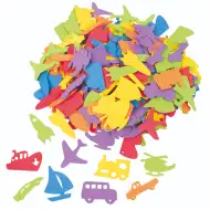 PlayBox: Set di veicoli colorati in gommapiuma, 250 pezzi