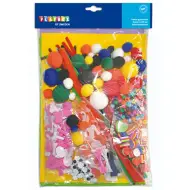 PlayBox: Set hobby creativo con ciniglia, foglio di schiuma e accessori