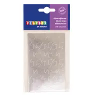 PlayBox: Stelle adesive argento 108 pezzi 25mm