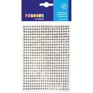 PlayBox: Strass autoadesivi argento 525 pezzi