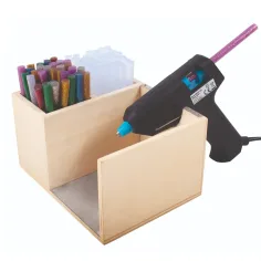 PlayBox: Supporto per pistola incollatrice in legno 14,5x11cm immagine 2