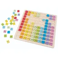 PlayBox: Tavola di moltiplicazione in legno 25x25cm