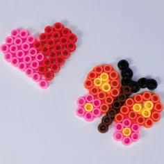 PlayBox: base perline stirabili da 9mm con 5 forme di farfalla e 5 forme di cuore immagine 2