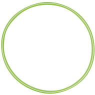 PlayBox: hula hoop da 60 cm di colore verde