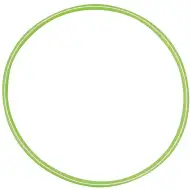 PlayBox: hula hoop da 60 cm di colore verde