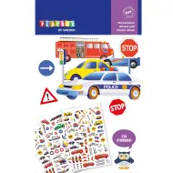 PlayBox: pacchetto di adesivi veicoli 3 fogli 570 pezzi