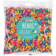 PlayBox: perline termoadesive MIDI da 5 mm in colori neon, confezione da 6000 pezzi
