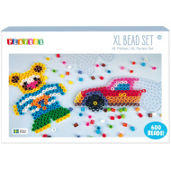 PlayBox: set XL di perline da stirare MIDI da 9 mm, 600 pezzi - Auto e orso