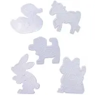 Playbox: Set di basi perline stirabili XL – 5 pezzi, forme di animali