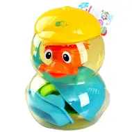 Playgo: Set da bagno per bambini in contenitore a forma di anatra, set da 8 pezzi