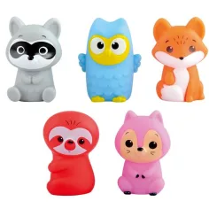 Playgo: Set di 5 burattini da dito - Animali del bosco immagine 2