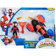 Póki e i suoi meravigliosi amici: action figure di Miles Morales con veicolo Techno-Racer - Hasbro