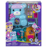 Polly Pocket: set di gioco con borsa a forma di orsacchiotto e accessori
