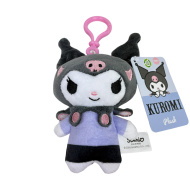 Portachiavi peluche Kuromi, 12 cm