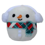 Portachiavi pupazzo di neve in peluche morbido 12 cm