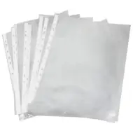 Portadocumenti in plastica perforata, confezione da 10 pezzi