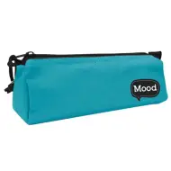 Portapenne cilindrico blu Chrome Mood 21x7x7cm