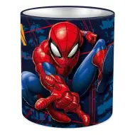 Portapenne da scrivania in metallo a forma cilindrica di Spider-Man 10x11cm