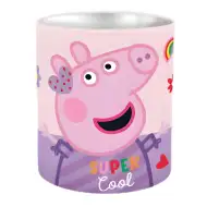 Portapenne da scrivania in metallo a forma di cilindro di Peppa Pig 10x11cm