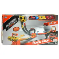 Power Track: Set da corsa da 26 pezzi con rampa e 2 macchinine in scala 1/64