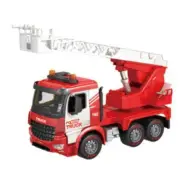 Power Truck camion dei pompieri con cestello elevatore, luci e suoni 40 cm