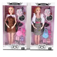 Pretty Girl: Set bambola alla moda con accessori in diverse varianti da 30 cm