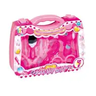 Pretty Girl set di bellezza rosa in valigia portatile con occhiali e accessori