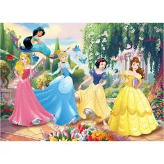 Principesse Disney - Magico giardino delle fiabe 2 in 1 puzzle da 60 pezzi e album da colorare 50x35 cm - Lisciani immagine 2