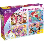 Principesse Disney 2 in 1 maxi puzzle da 4x48 pezzi e libro da colorare 35x25cm - Lisciani