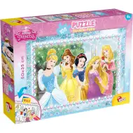 Principesse Disney 2 in 1 puzzle da 108 pezzi e album da colorare 50x35 cm - Lisciani