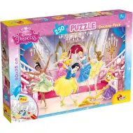 Principesse Disney 2 in 1 puzzle da 250 pezzi e libro da colorare 50x35 cm - Lisciani