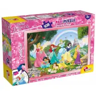 Principesse Disney Arcobaleno 2 in 1 puzzle da 108 pezzi e album da colorare 70x50cm - Lisciani