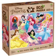 Principesse Disney Il team 2 in 1 puzzle Eco maxi da 24 pezzi e da colorare 70x50 cm - Lisciani