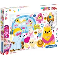 Puzzle 104 pezzi con strass - Clementoni