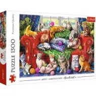 Puzzle 1500 pezzi - Gattini sul divano - Trefl