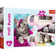 Puzzle 160 pezzi - Gatti carini - Trefl