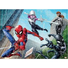 Puzzle 2 in 1 da colorare di Spider-Man da 100 pezzi immagine 3