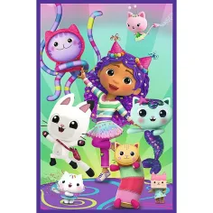 Puzzle 3x80 pezzi "Gabi casa delle bambole giorni colorati" - Trefl immagine 2