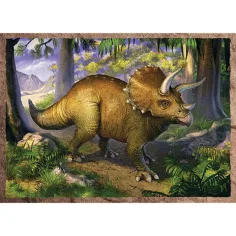 Puzzle 4 in 1 Dinosauri Interessanti - Trefl immagine 3