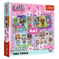 Puzzle 4 in 1 L.O.L Surprise - Trefl